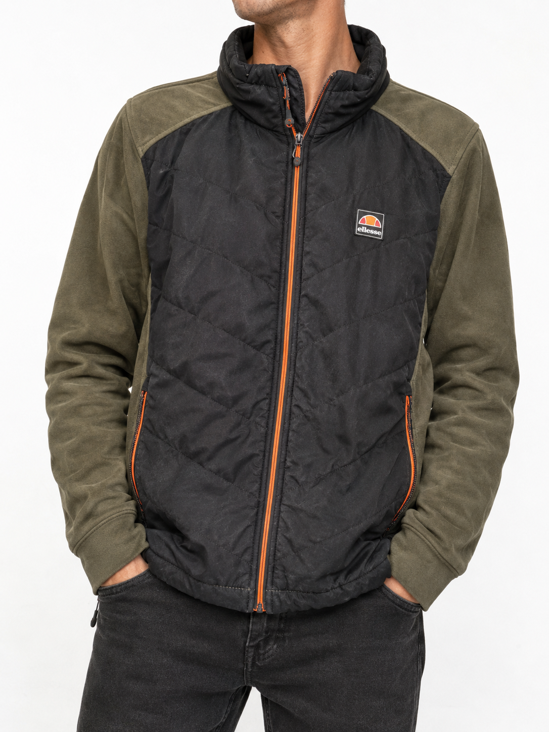 Ellesse Outdoor Jacket Black Khaki (XS)