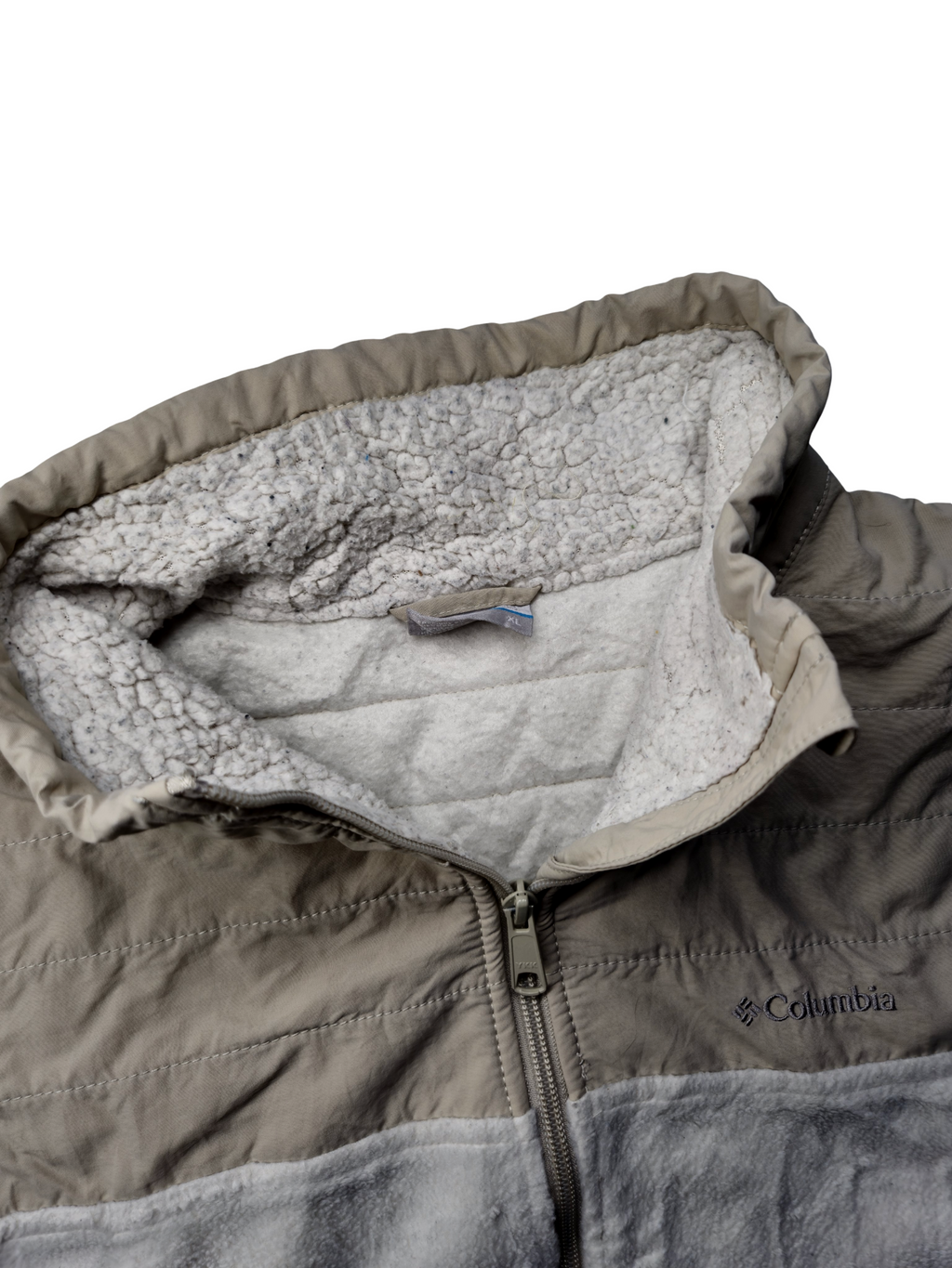 Columbia Fleece Jacket Beige Size (XL)