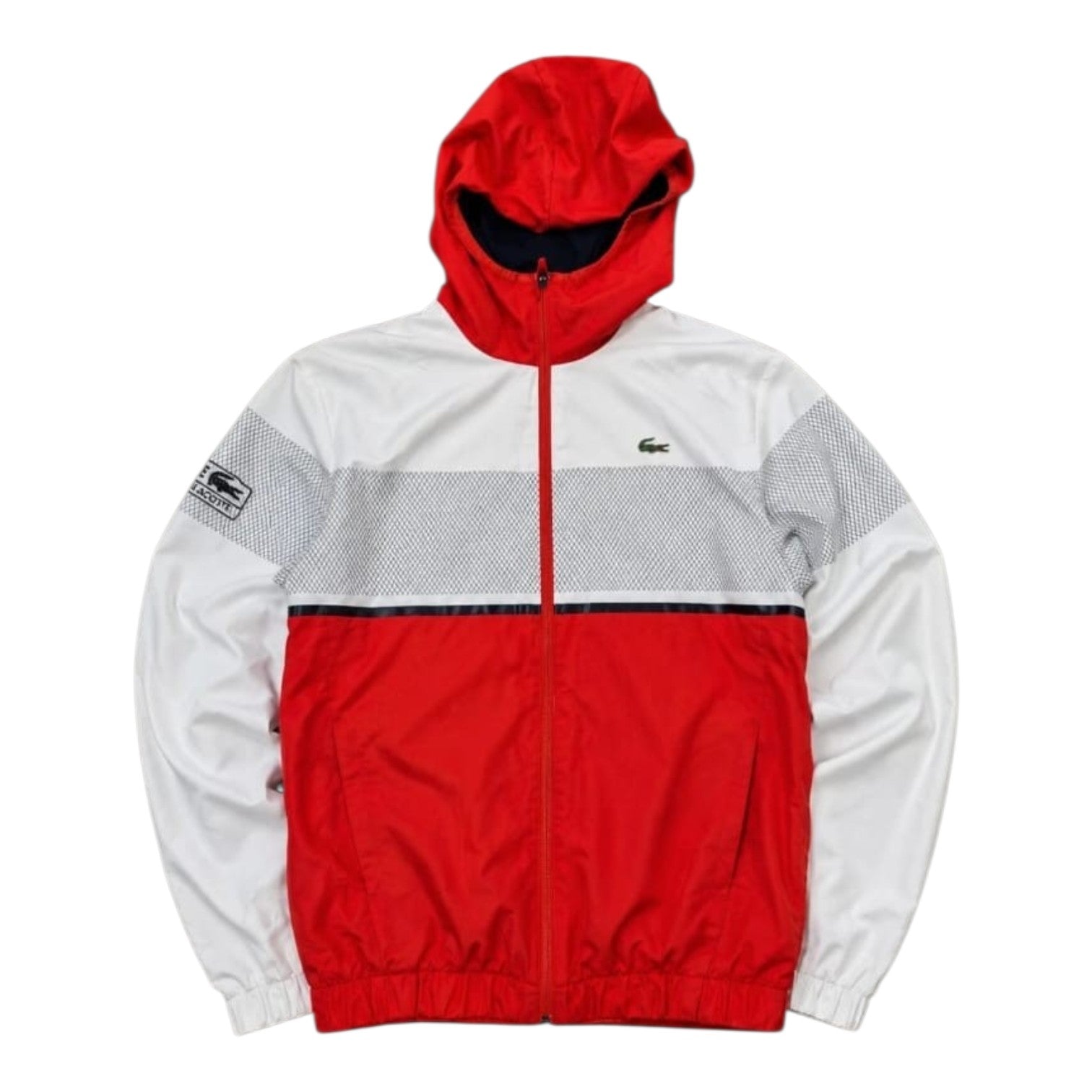 Lacoste Windbreaker Red/White (S)