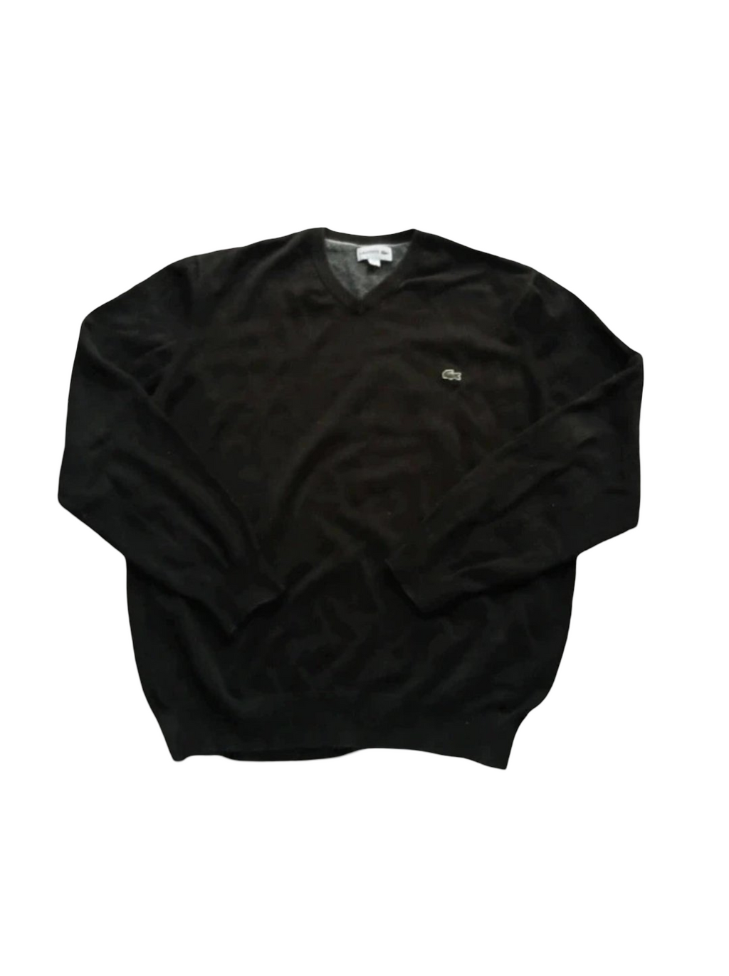 Lacoste V-Neck Sweater Black (XL)