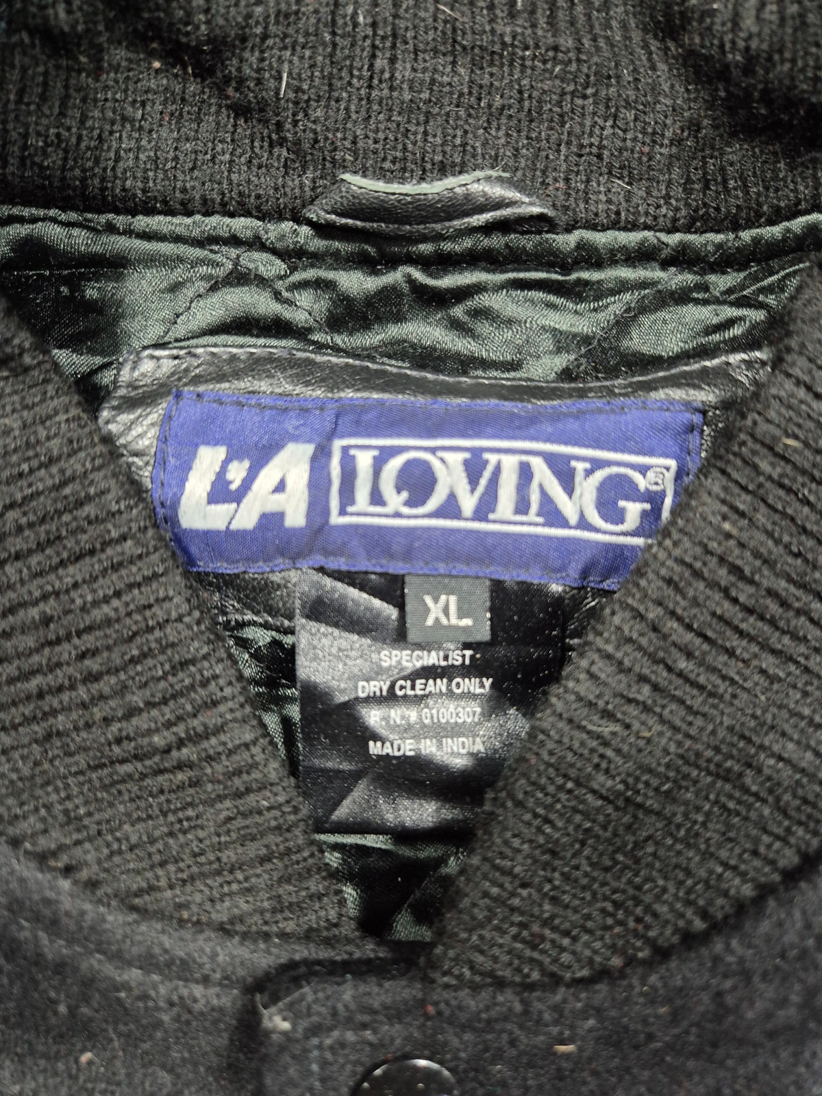 Vintage LA Loving Varsity XL Kunstleder Collegejacke 90s