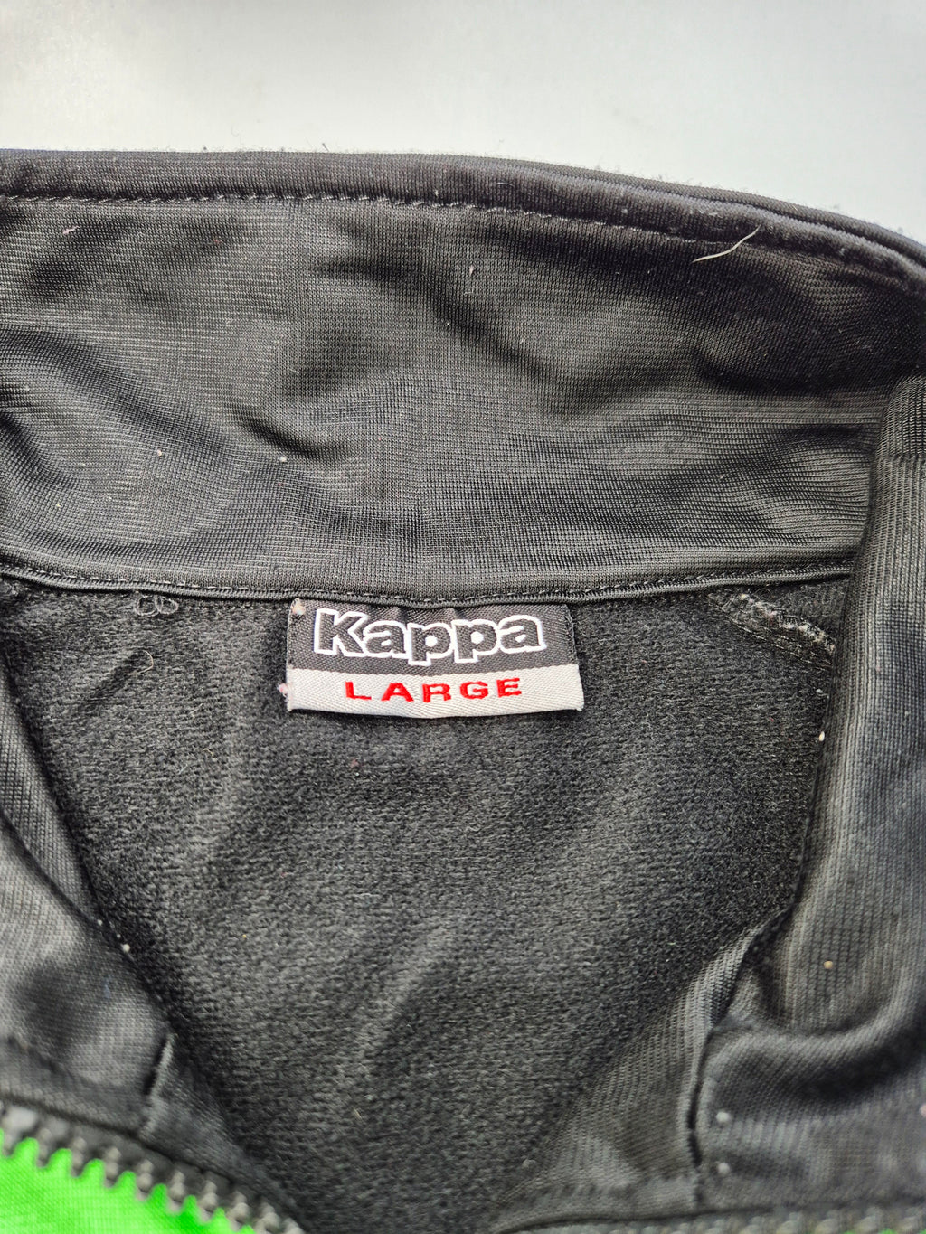 Kappa Track Jacket Black Green (L)