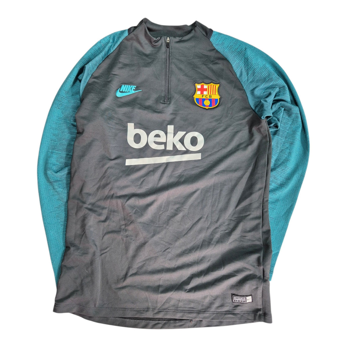 Nike FC Barcelona Training Top M Grau Türkis