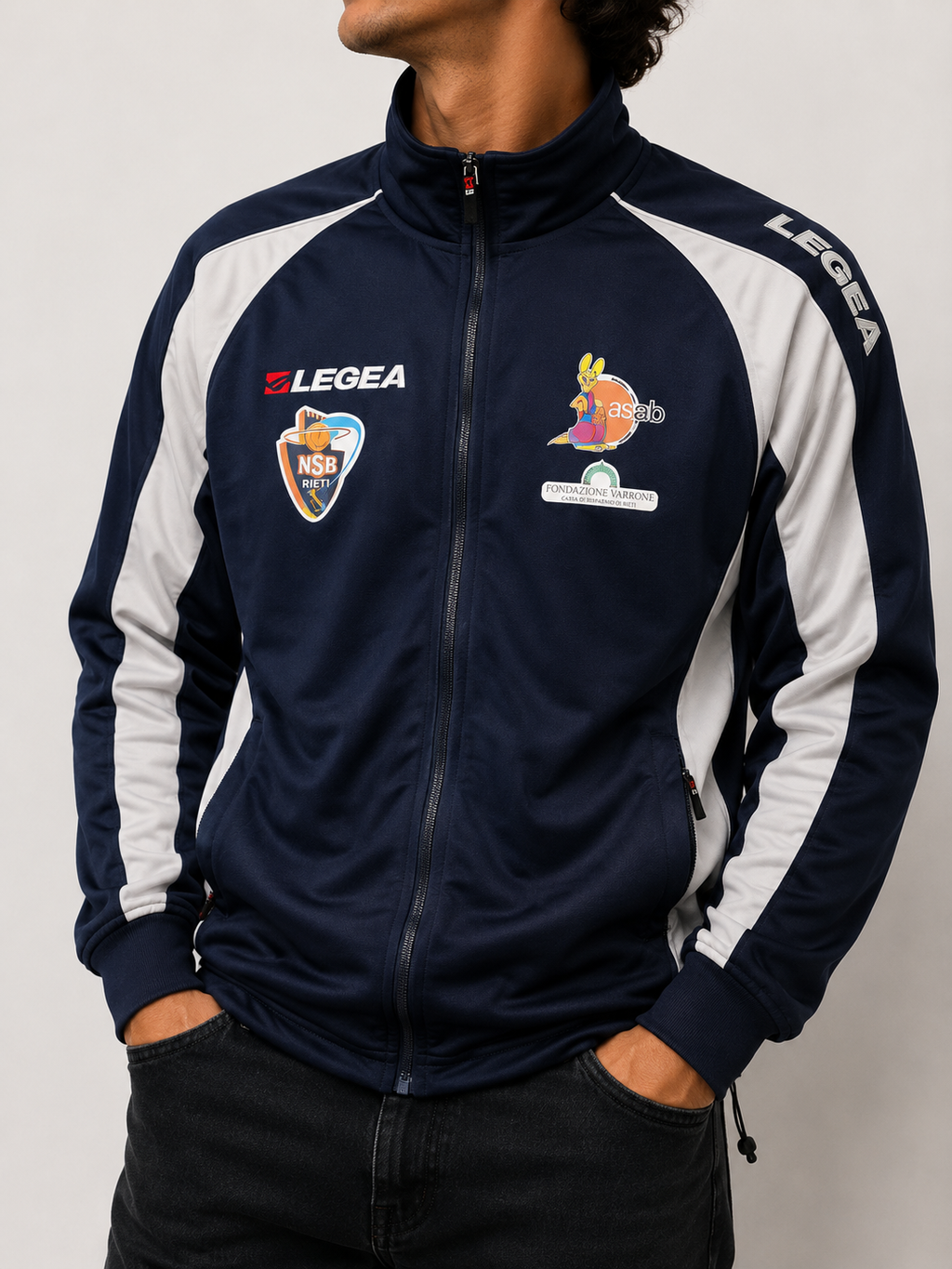 Legea Track Jacket Navy White (M)