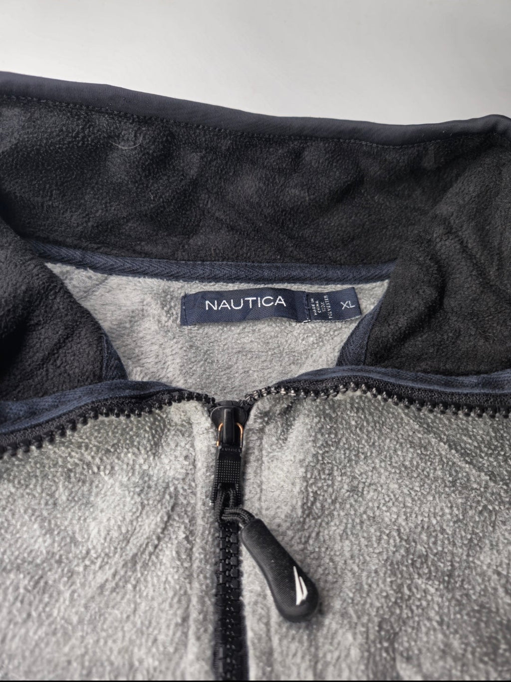 Nautica Quarter Zip Fleecejacket Grey (XL)