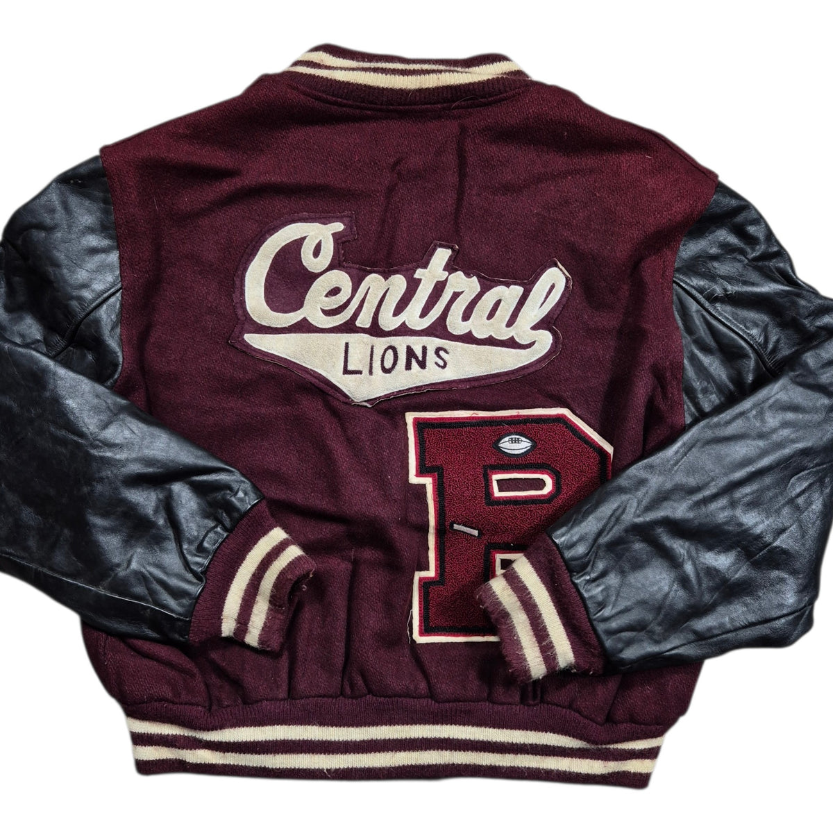 Vintage Kaye Bros Varsity Jacket (S) 80s College Lederärmel