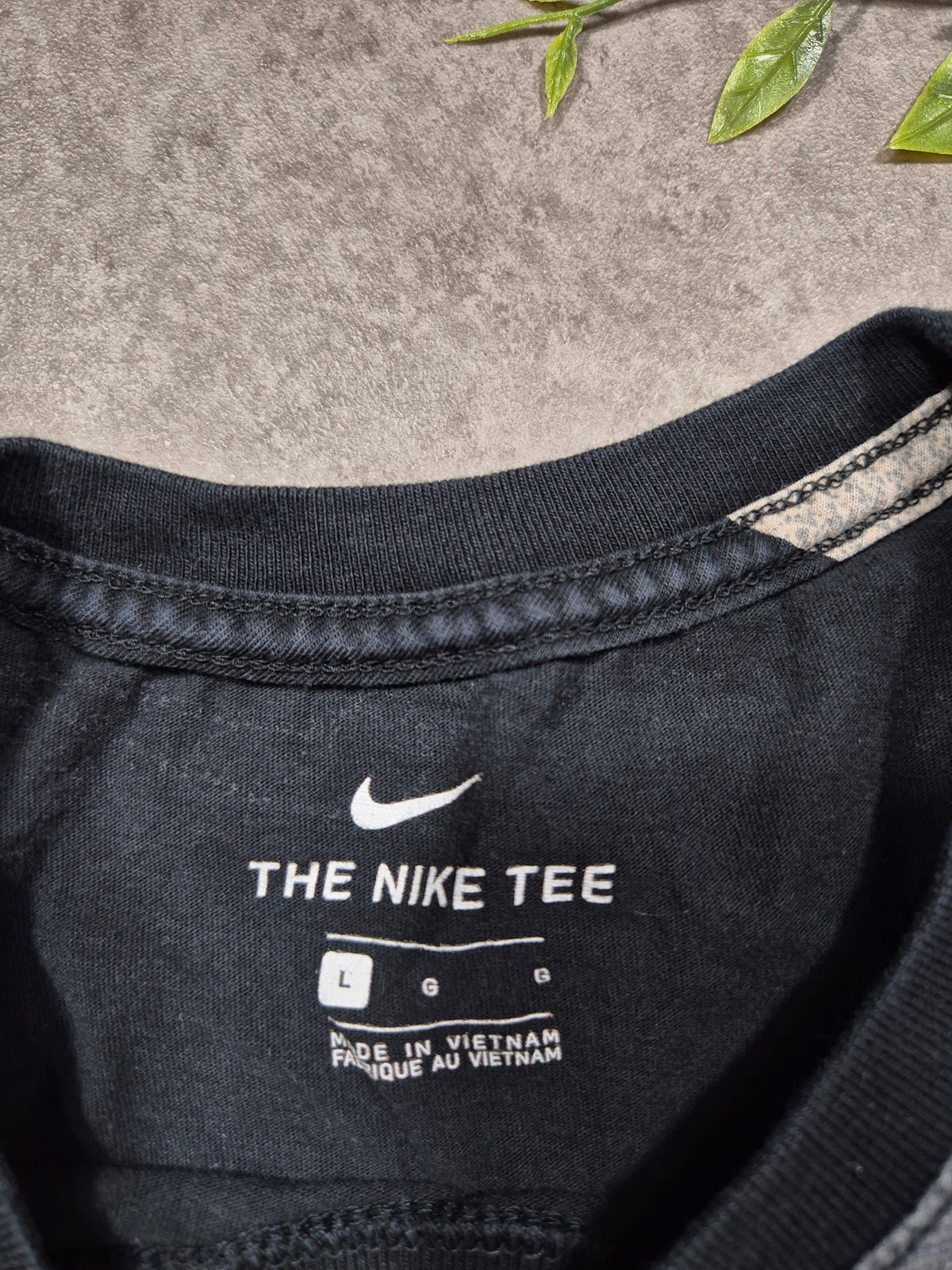 Nike The Nike Tee All Over Print T-Shirt Schwarz Grau (L)