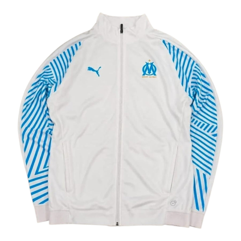 Puma Olympique Marseille Track Jacket White Blue (XL)