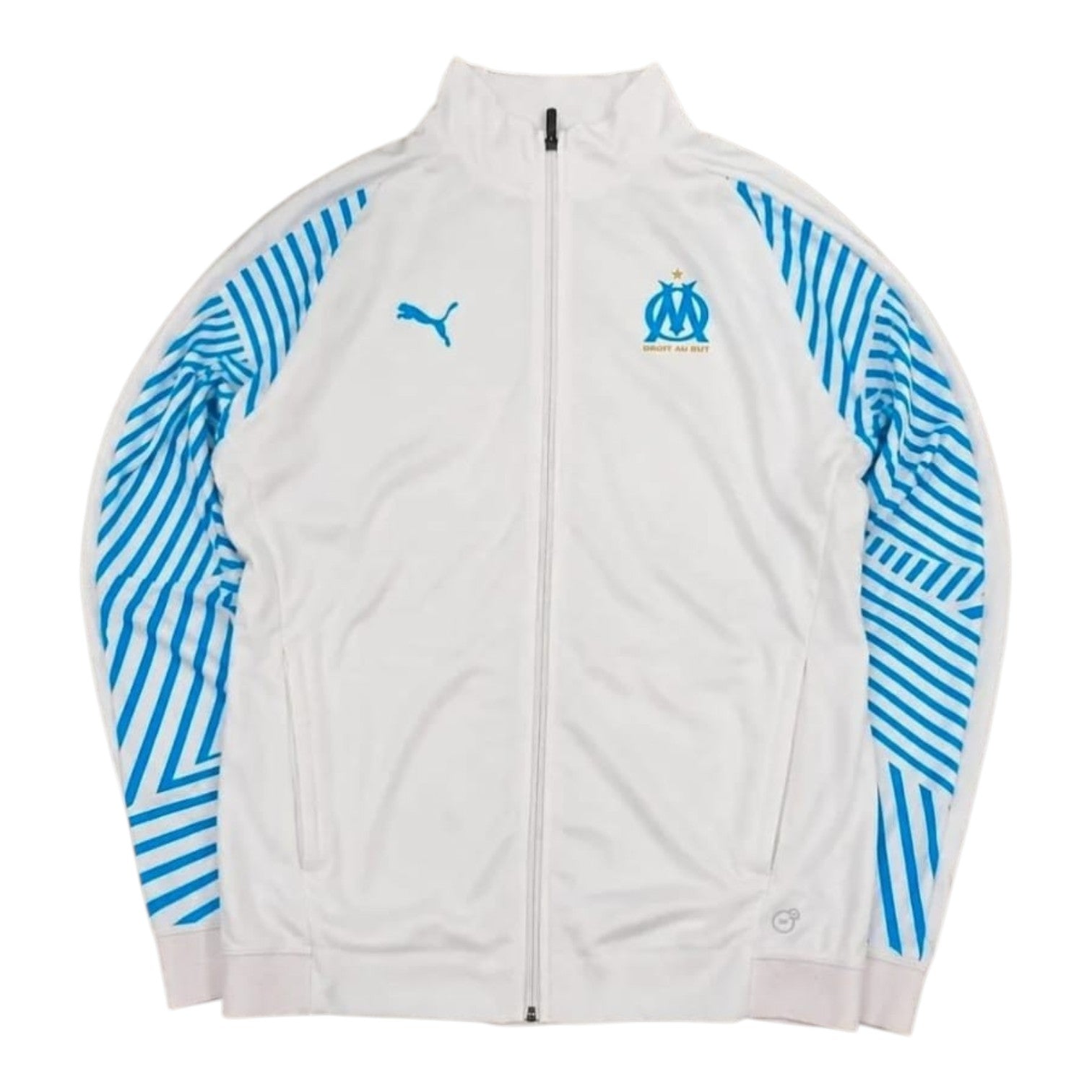 Puma Olympique Marseille Track Jacket White Blue (XL)