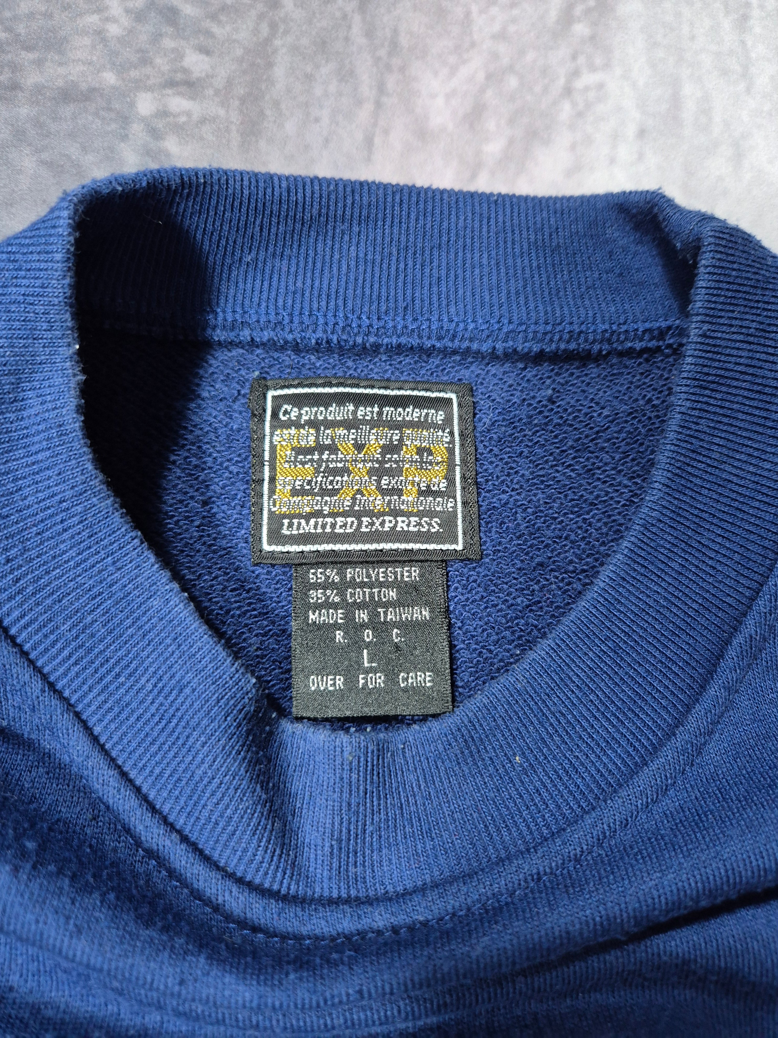 Vintage Cie Transatlantique Blue Sweatshirt Y2K (L)
