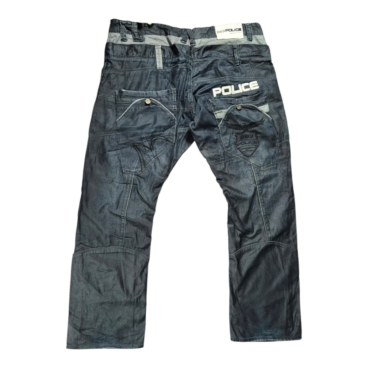 883 Police Y2K Baggy Cargo Jeans W40 Vintage 2000s Hip Hop Pasha Style