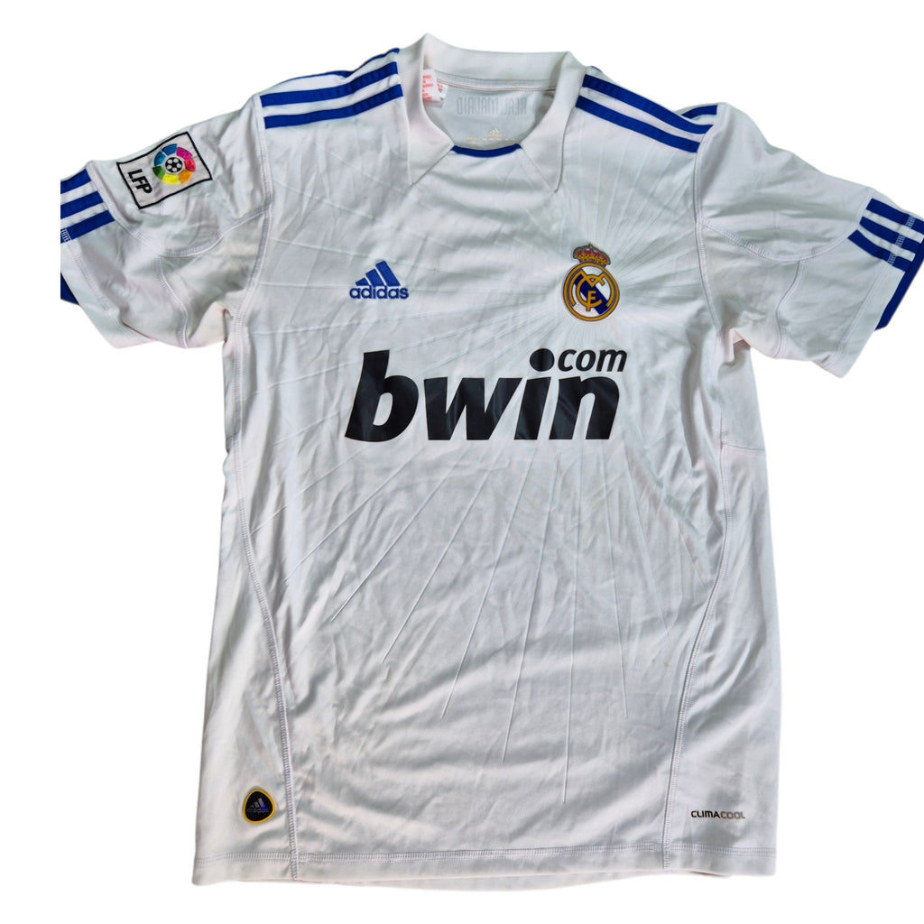 Real Madrid Adidas Trikot 2010/11 Weiß M Vintage Y2K