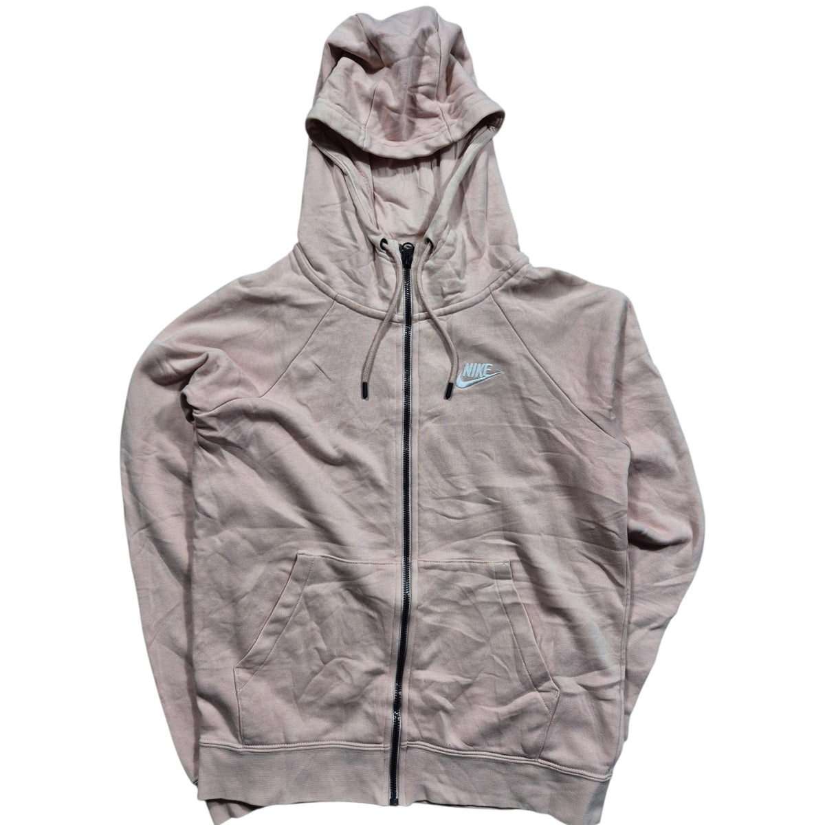 Nike Zip Hoodie Damen (XS) Rosa Altrosa Kapuzenjacke Swoosh Logo